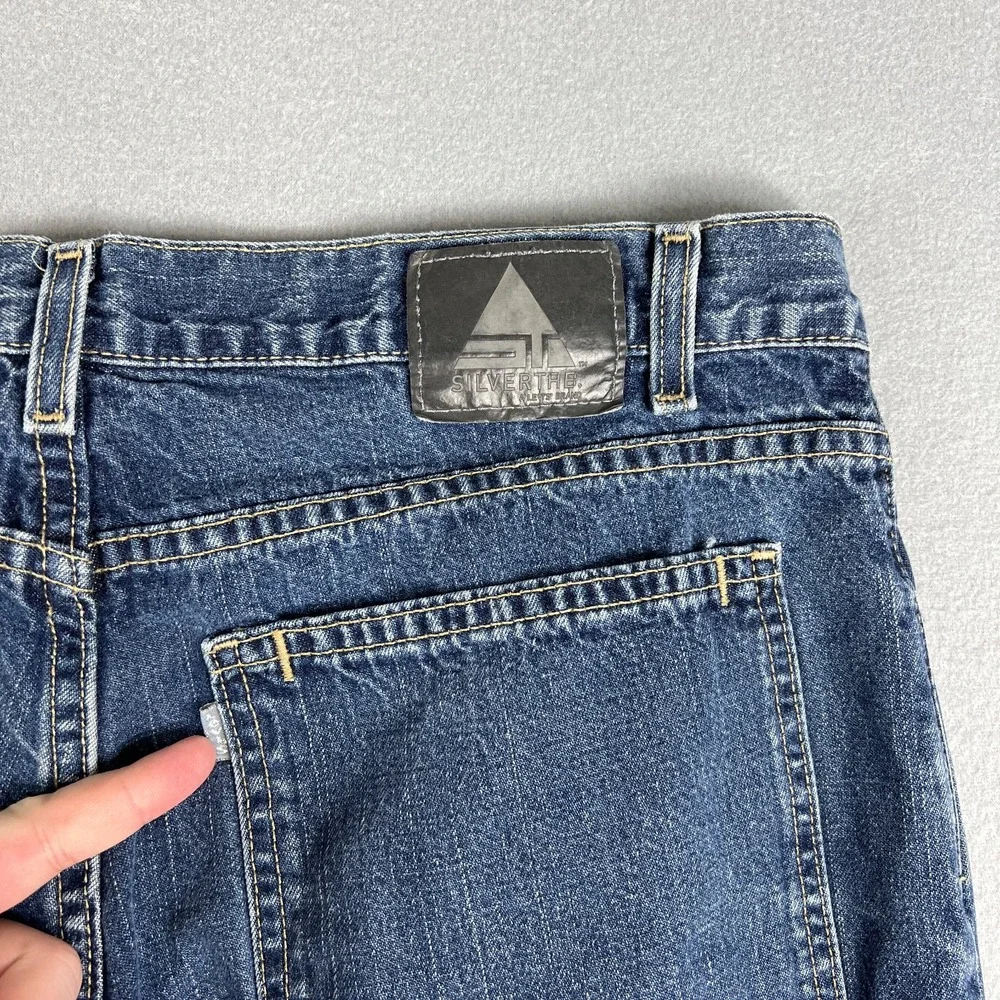 VTG Levis Silver Tab Jeans Fit 35x29 Low and Loose Fit‎ 2000s Y2K Skate Baggy